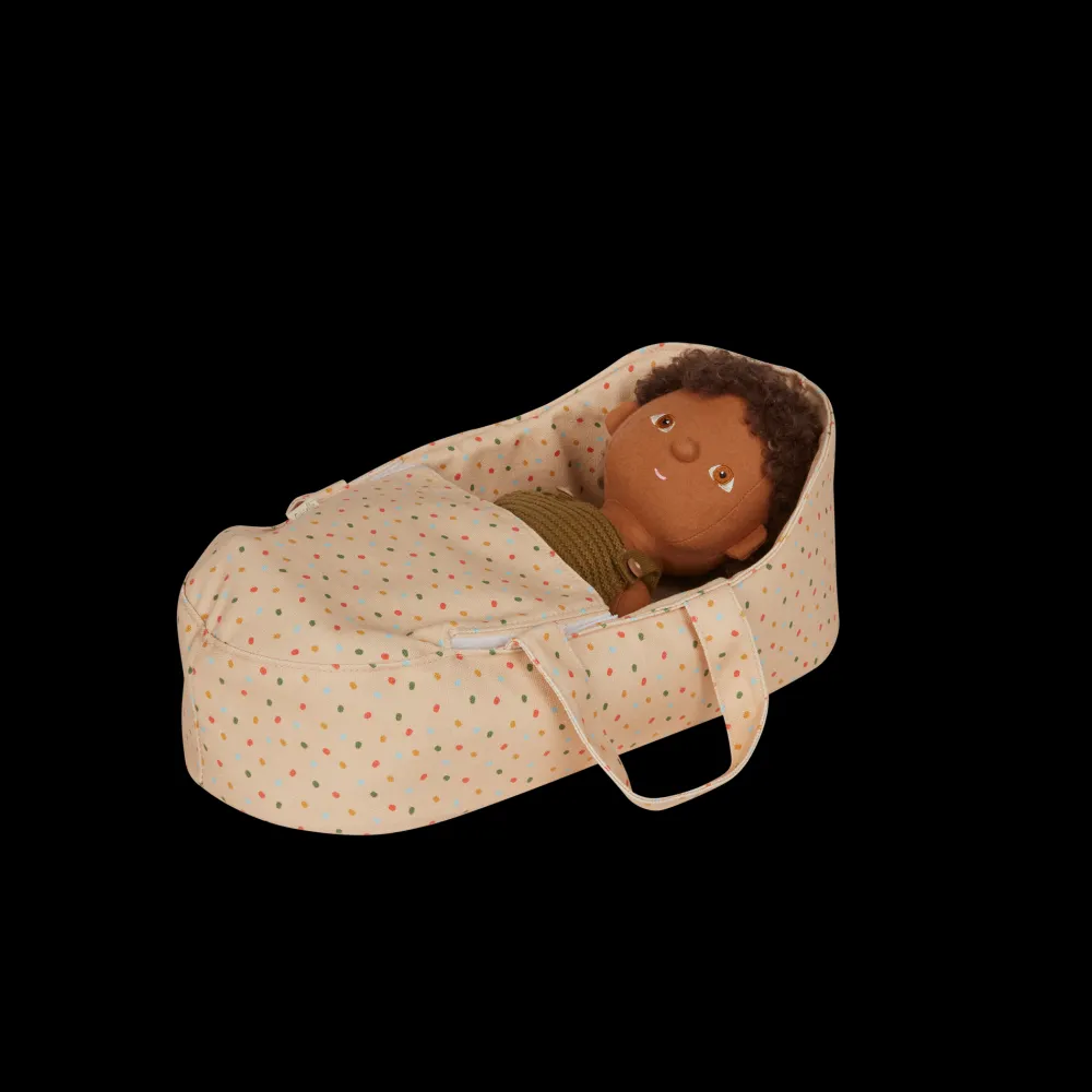 Olli Ella Dinkum Dolls Carry Cot - Gumdrop Hot