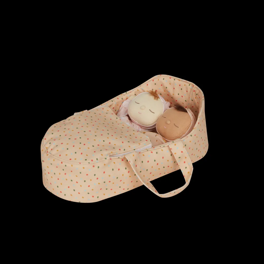 Olli Ella Dinkum Dolls Carry Cot - Gumdrop Hot