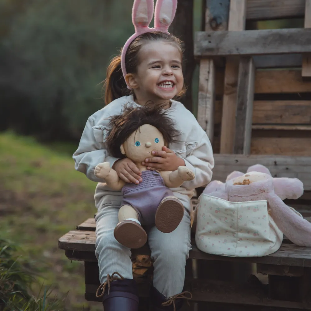 Olli Ella Dinkum Dolls Carry Cot - Pansy