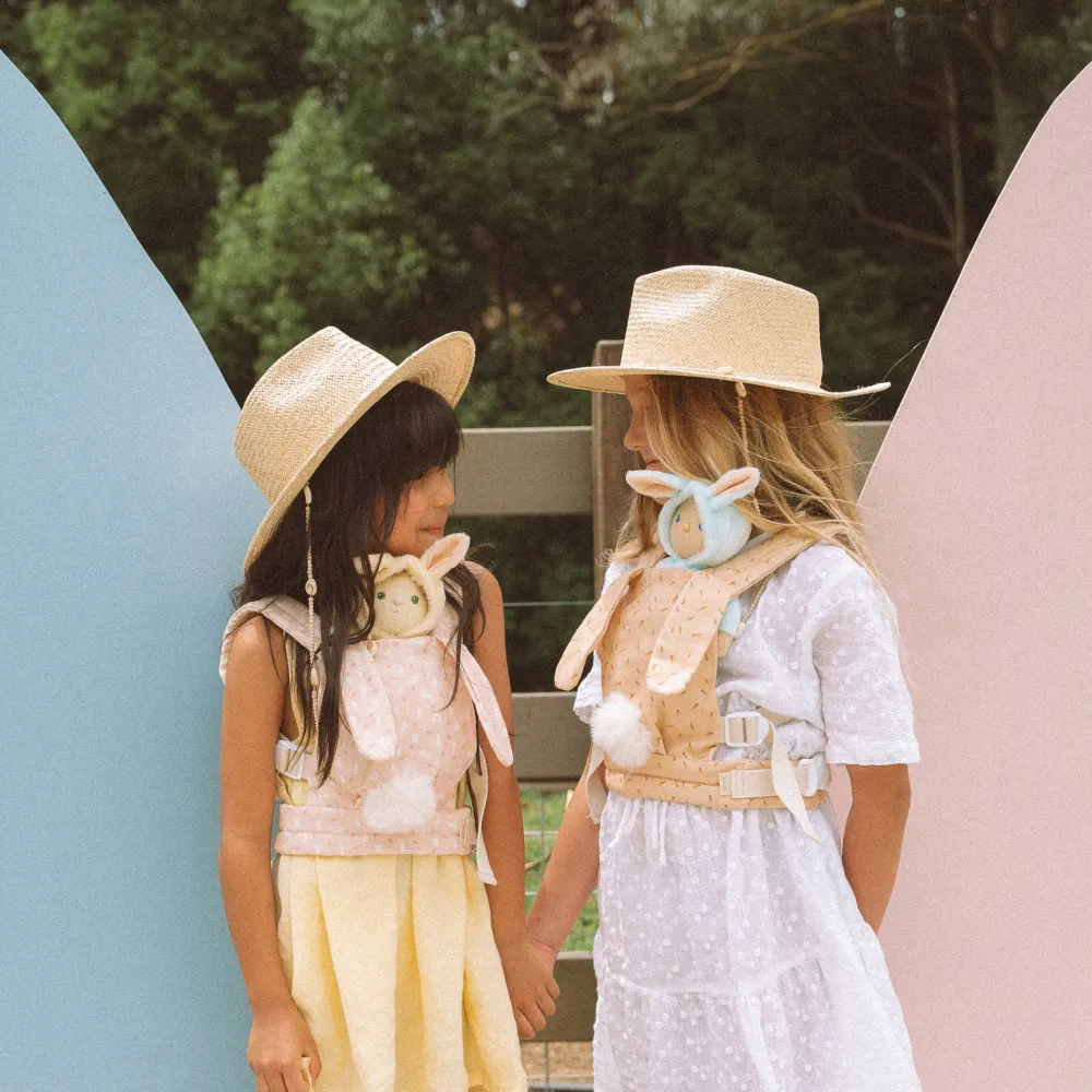 Olli Ella Dinkum Dolls Cottontail Carrier - Hopscotch