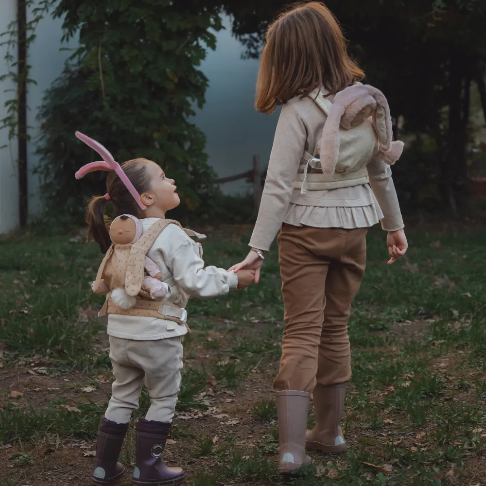 Olli Ella Dinkum Dolls Cottontail Carrier - Hopscotch