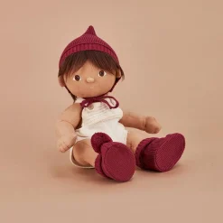 Olli Ella Dinkum Dolls Knit Set - Plum Outlet