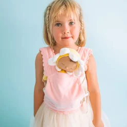 Olli Ella Dinkum Dolls Petal Carrier - Fuchsia Hot