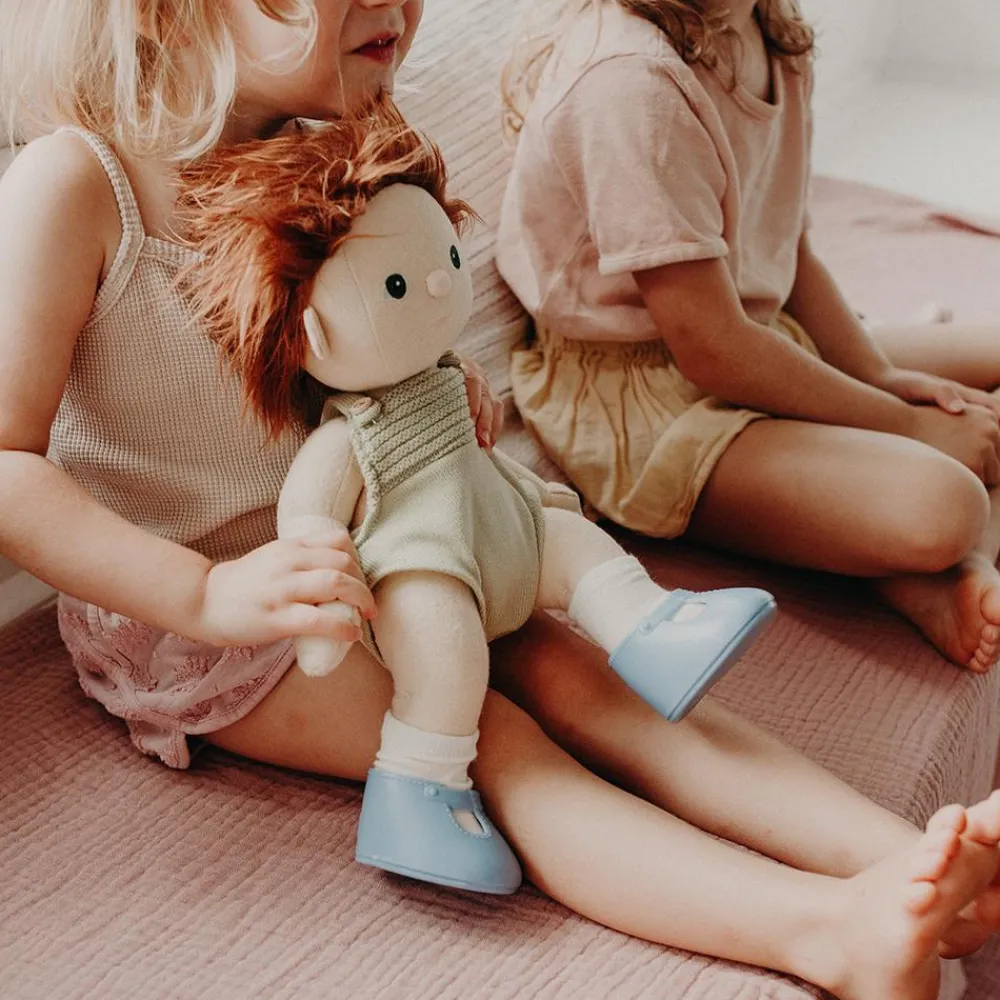 Olli Ella Dinkum Dolls Shoes - Heron Blue Best