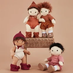 Olli Ella Dinkum Dolls Snuggly Set - Berry Hot