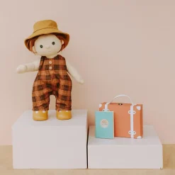Olli Ella Dinkum Dolls Travel Togs - Apricot New