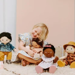 Olli Ella Dinkum Dolls Travel Togs - Apricot New
