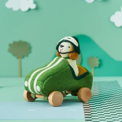 Olli Ella Holdie Dog-Go - Racer Boy - Green Outlet