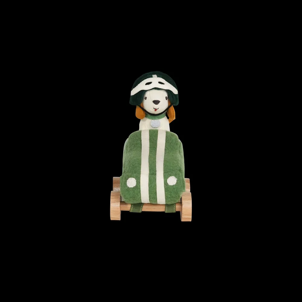 Olli Ella Holdie Dog-Go - Racer Boy - Green Outlet
