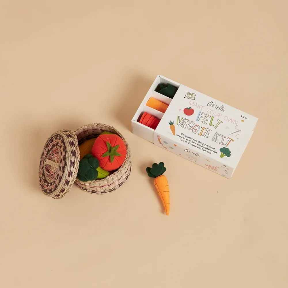 Olli Ella Make Your Own Felt Kit - Vegetables Outlet