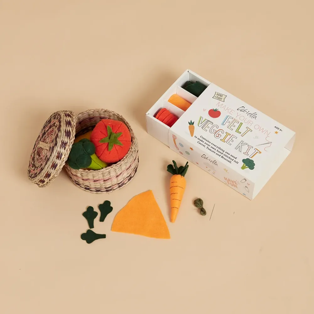 Olli Ella Make Your Own Felt Kit - Vegetables Outlet