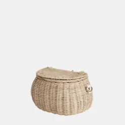 Olli Ella Mini Chari Rattan Bag - Straw New
