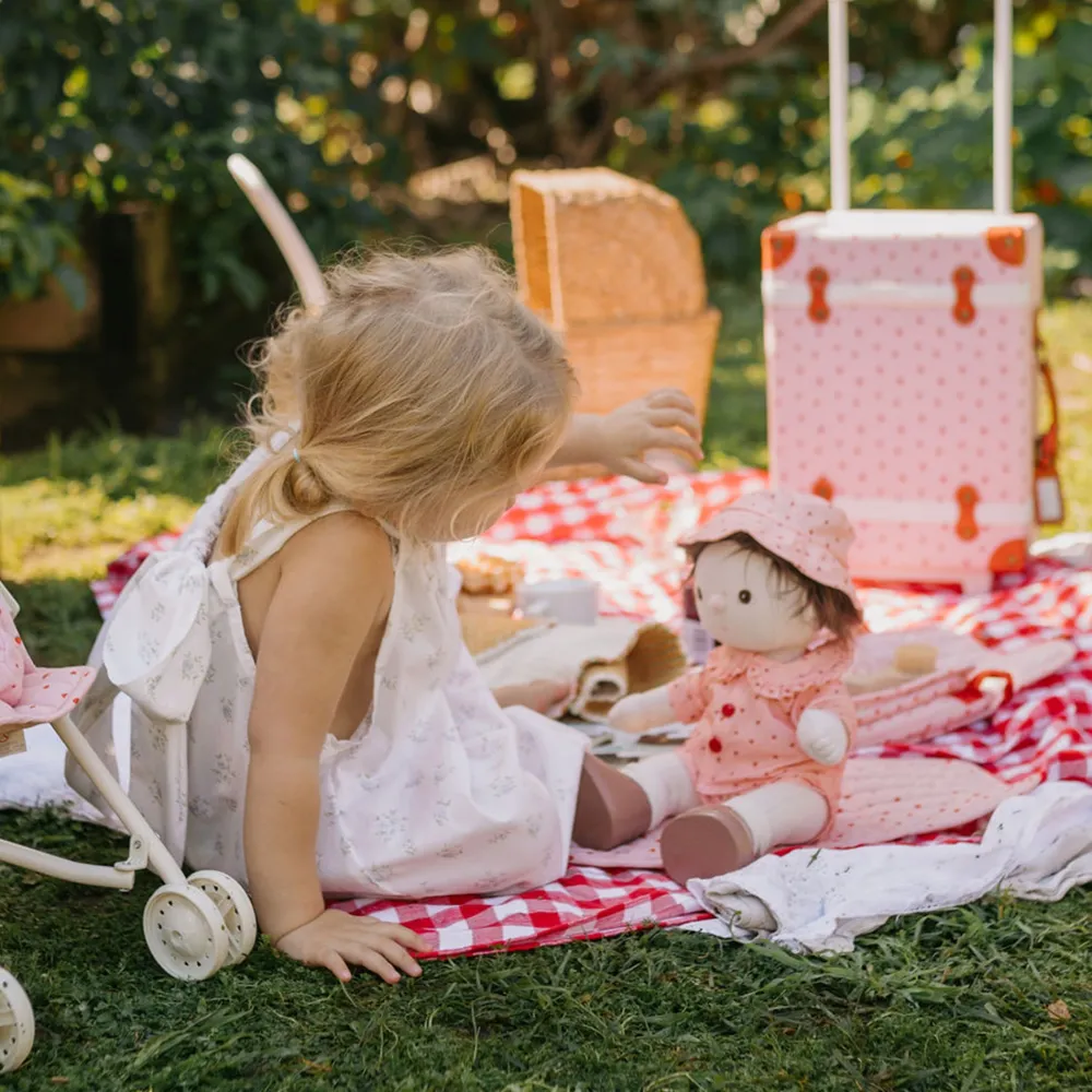Olli Ella On The Go Outfit - Strawberry Clearance