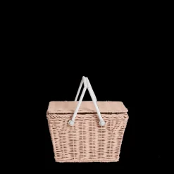 Olli Ella Piki Rattan Basket - Rose Clearance
