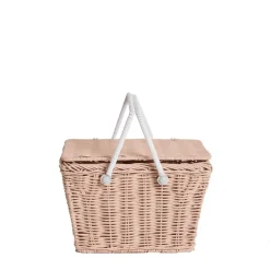 Olli Ella Piki Rattan Basket - Rose Clearance