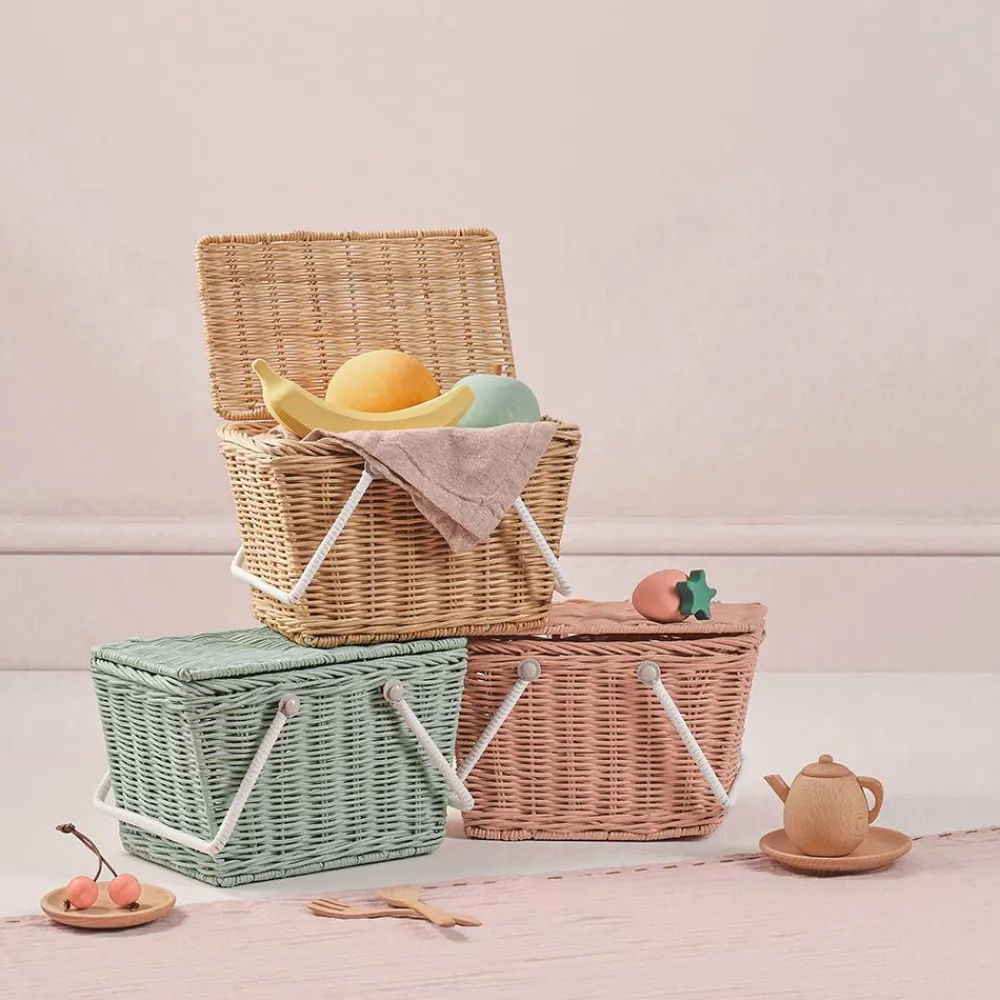 Olli Ella Piki Rattan Basket - Straw Sale