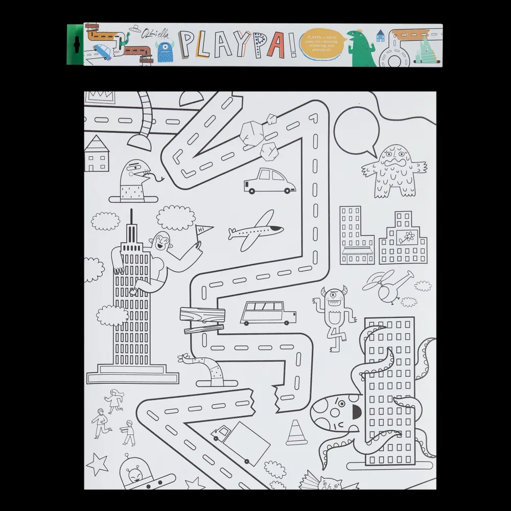 Olli Ella Playpa Paper - Monsters Take Over the City New