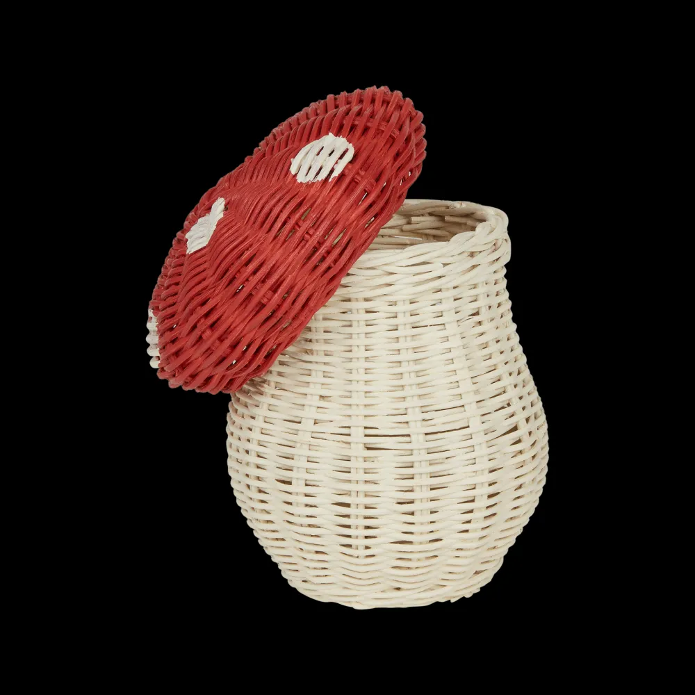 Olli Ella Porcini Basket - Red Online