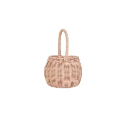 Olli Ella Rattan Berry Basket - Rose Clearance