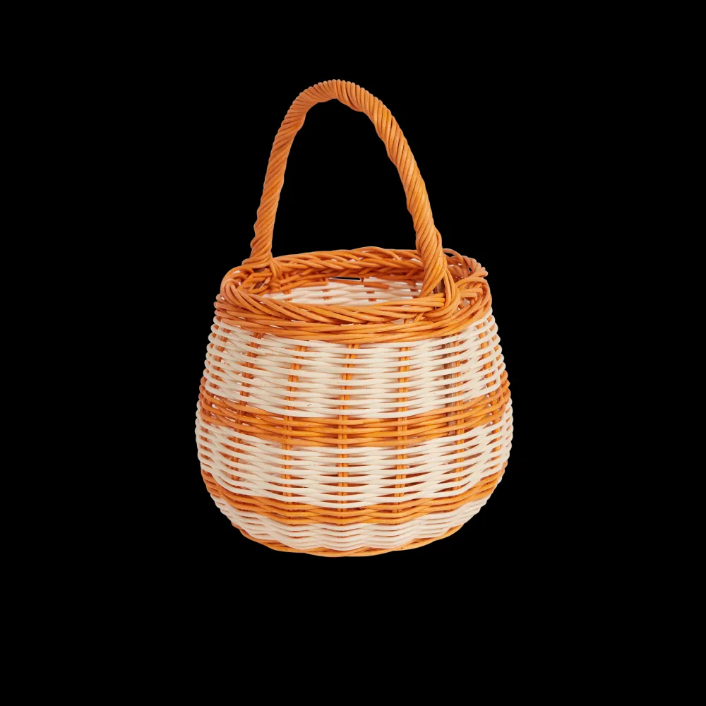 Olli Ella Rattan Berry Basket - Stripe Discount