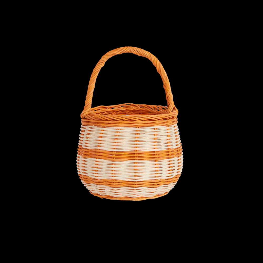 Olli Ella Rattan Berry Basket - Stripe Discount