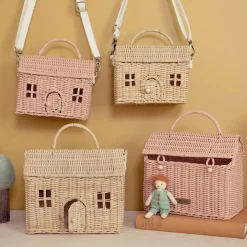 Olli Ella Rattan Casa Bag - Straw Clearance