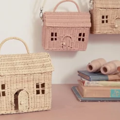 Olli Ella Rattan Casa Clutch - Straw Online