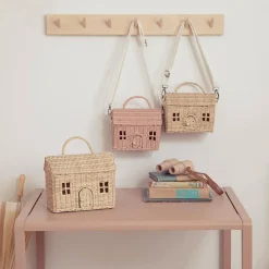 Olli Ella Rattan Casa Clutch - Straw Online