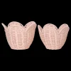 Olli Ella Rattan Lily Basket Set - Blush Discount