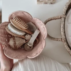 Olli Ella Rattan Lily Basket Set - Blush Discount