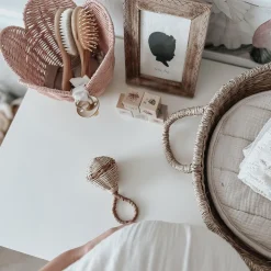 Olli Ella Rattan Lily Basket Set - Blush Discount