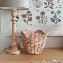 Olli Ella Rattan Lily Basket Set - Seashell Pink