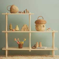 Olli Ella Rattan Mushroom Basket - Natural Sale
