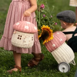Olli Ella Rattan Mushroom Luggy - Musk
