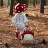 Olli Ella Rattan Mushroom Luggy - Red Clearance