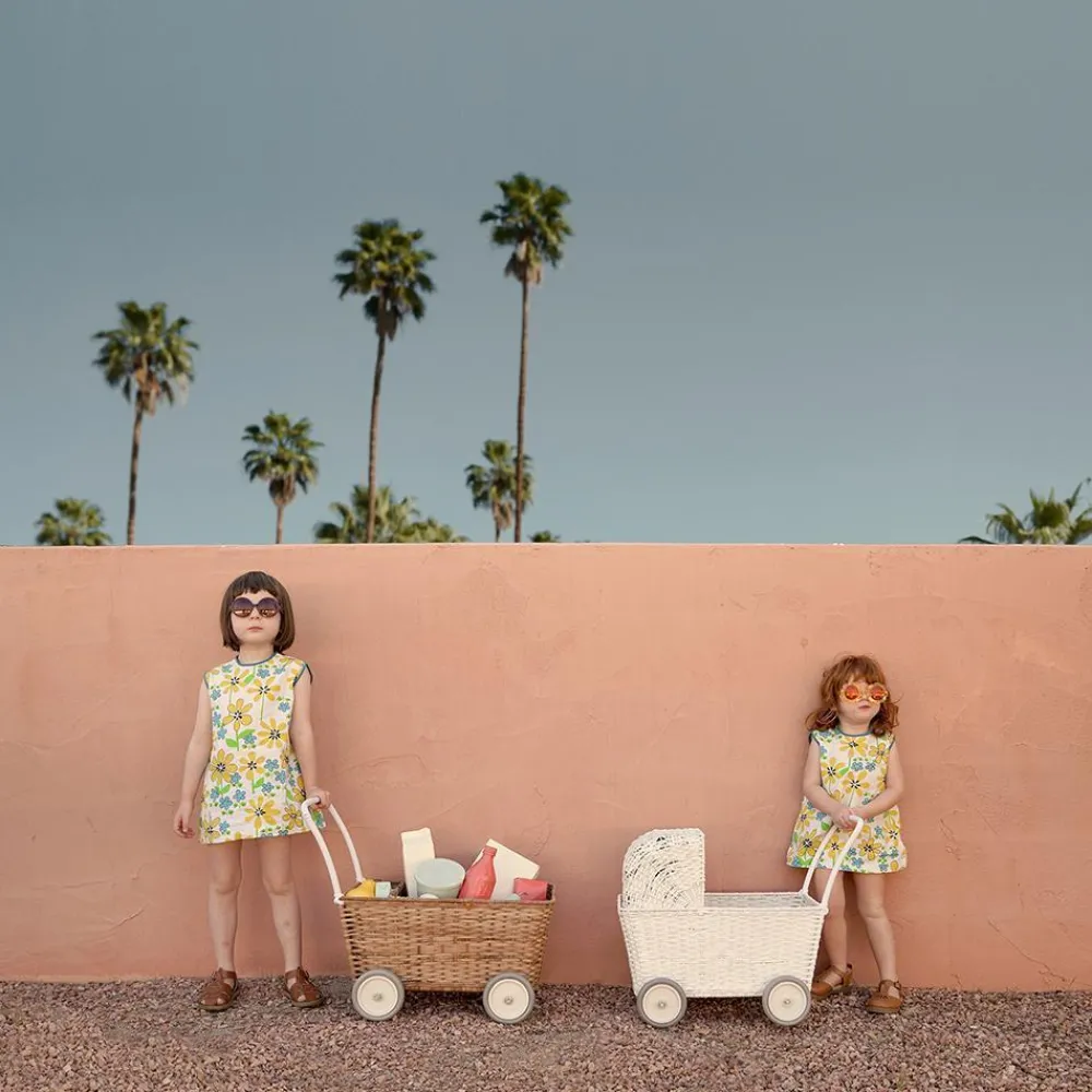 Olli Ella Rattan Strolley - Natural Hot
