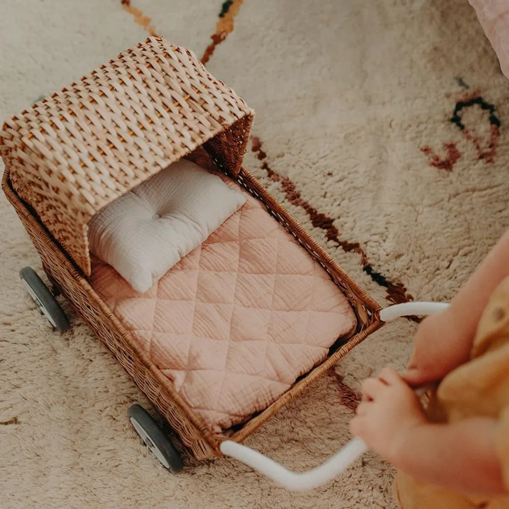 Olli Ella Rattan Strolley - Natural Hot