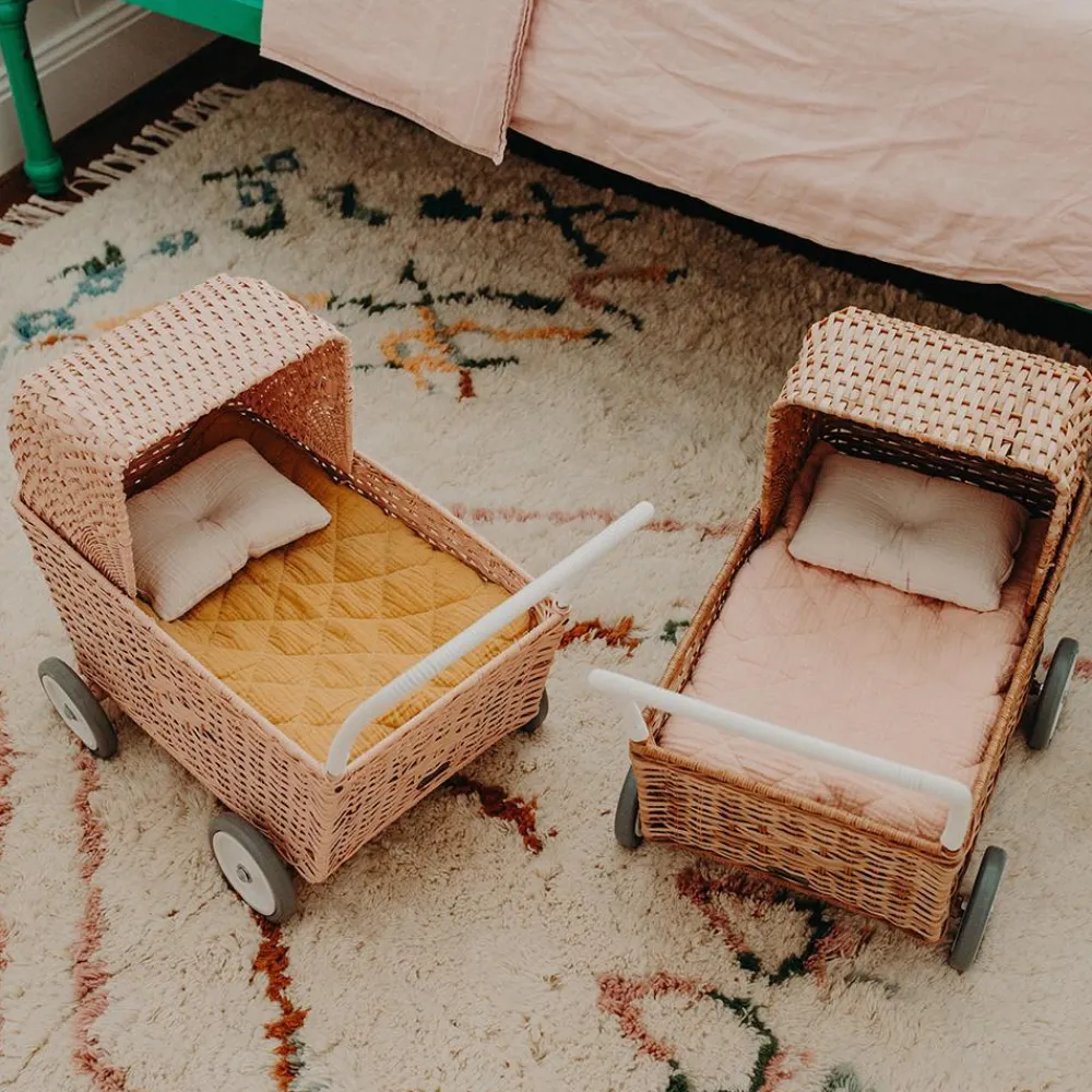 Olli Ella Rattan Strolley - Natural Hot