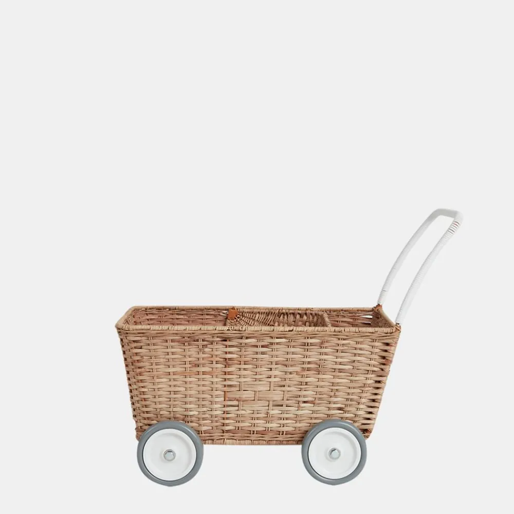 Olli Ella Rattan Strolley - Natural Hot