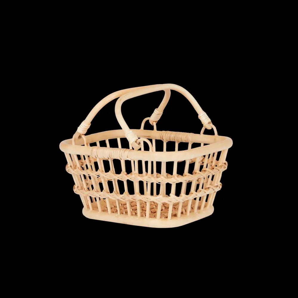 Olli Ella Rattan Tarry Basket - Wheat Sale