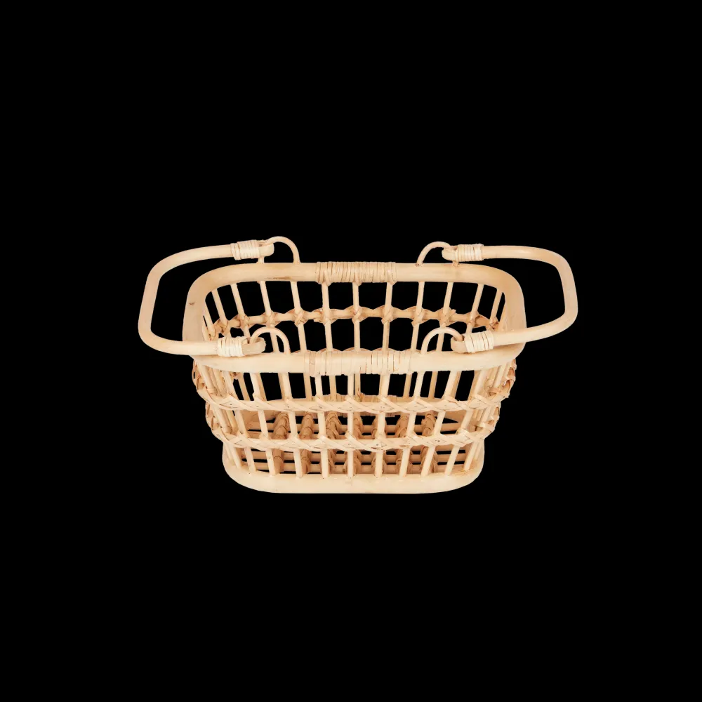Olli Ella Rattan Tarry Basket - Wheat Sale