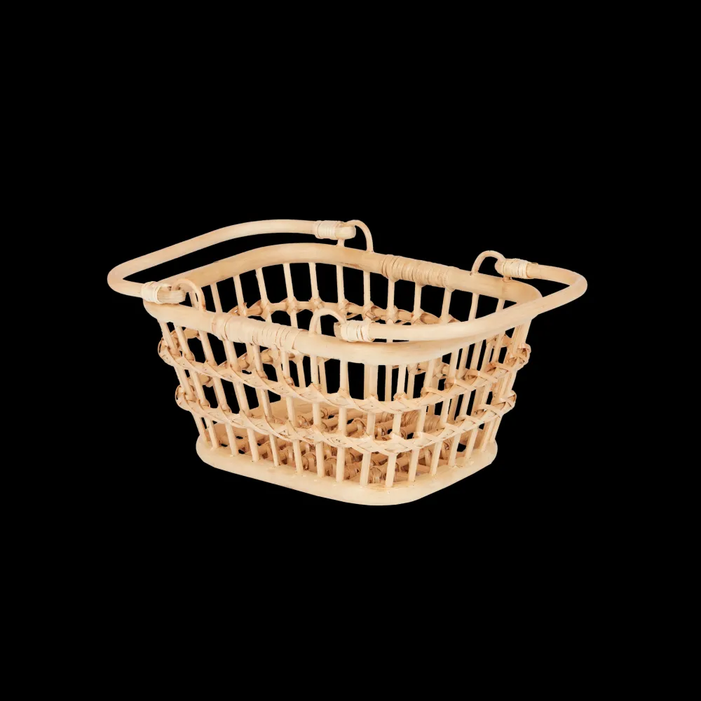 Olli Ella Rattan Tarry Basket - Wheat Sale