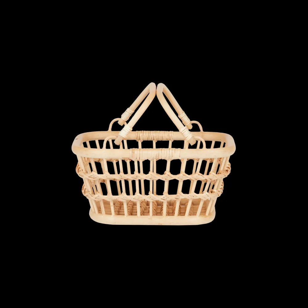 Olli Ella Rattan Tarry Basket - Wheat Sale