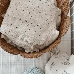 Olli Ella Rattan Tulip Basket - Natural Online