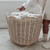 Olli Ella Rattan Tulip Basket - Nude Discount