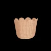 Olli Ella Rattan Tulip Basket - Seashell Pink Sale