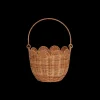 Olli Ella Rattan Tulip Carry Basket - Natural Hot