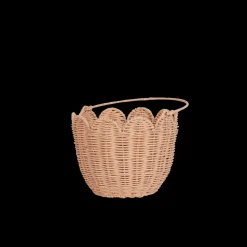 Olli Ella Rattan Tulip Carry Basket - Seashell Pink Online