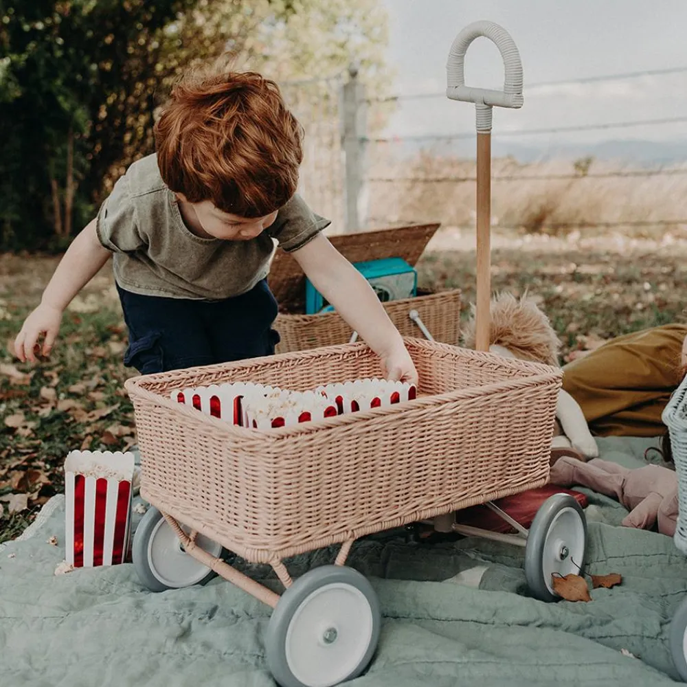 Olli Ella Rattan Wonder Wagon - Rose Outlet