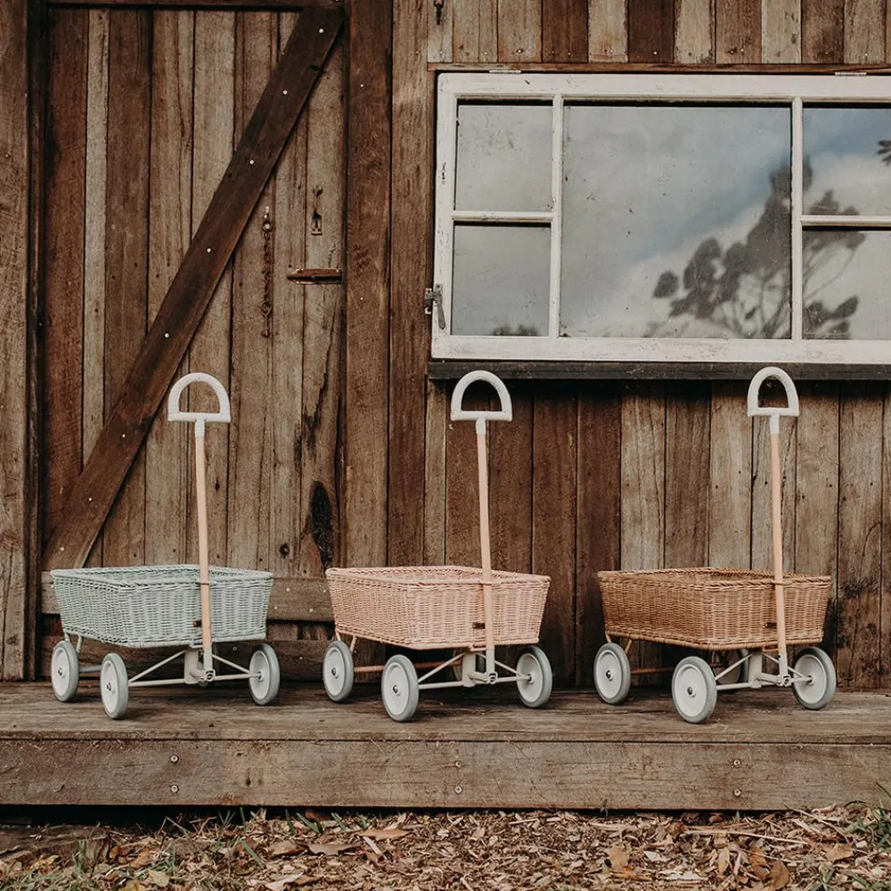 Olli Ella Rattan Wonder Wagon - Rose Outlet